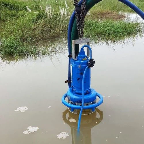 Tongda Baoding 1 Year Cutter Impeller Submersible Pump With Two Agitators